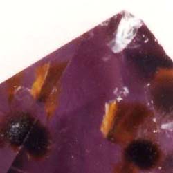 針鉄鉱入り紫水晶（拡大）