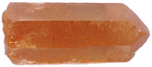 褐鉄鉱によるオレンジ水晶